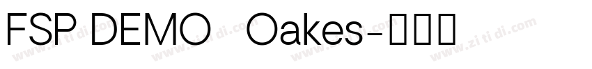 FSP DEMO   Oakes字体转换